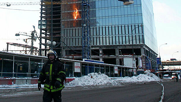 В «Москва-Сити» произошло возгорание