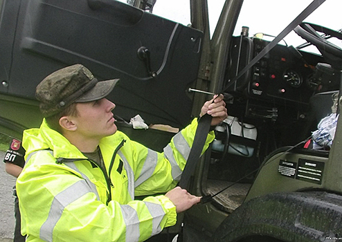 Инспекторы ВАИ ЦВО провели акцию «Ремень безопасности»