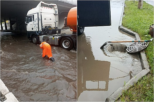 Чистят ливневки, убирают решетки: дорожники спасают Новосибирск от затопления