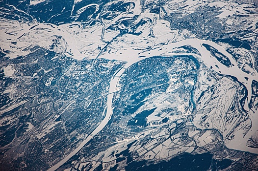 Заснеженный Нижний Новгород сфотографировали из космоса