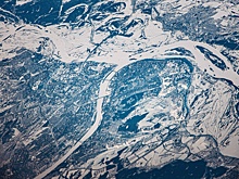 Заснеженный Нижний Новгород сфотографировали из космоса