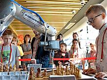 Юные шахматисты сыграли против искусственного интеллекта