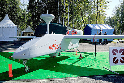 МО РФ опубликовало кадры работы беспилотника "Форпост"