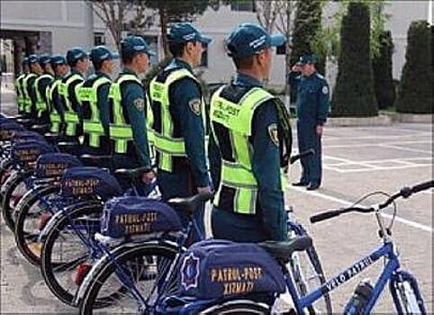 Велосипедная полиция появилась в Туркменистане