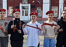 Юнармейцы Кемеровской области приняли участие  в акции «Георгиевская ленточка»