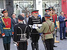 Военнослужащие 2-й армии ЦВО заложили капсулу с землей с мест сражений «Бессмертных гусар»
