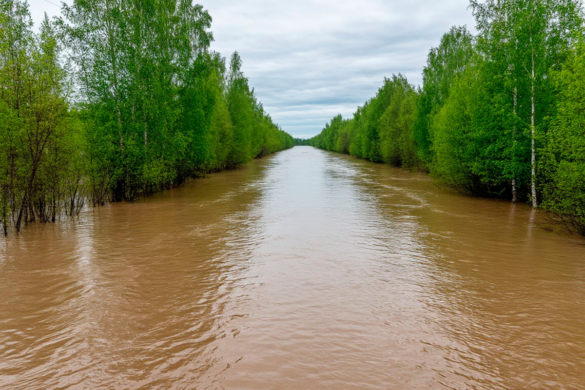 В Тюменской области зафиксировали спад воды в реках