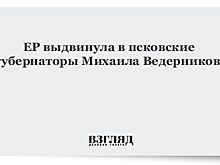 ЕР выдвинула в псковские губернаторы Ведерникова