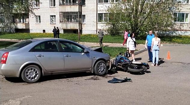 В Кирово-Чепецке в результате ДТП погиб мотоциклист
