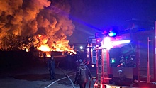 Бушующее пламя и черный дым: опубликованы кадры пожара в ЛО