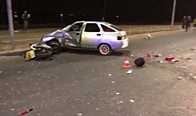 ДТП с погибшим мотоциклистом в центре Волгограда попало на видео