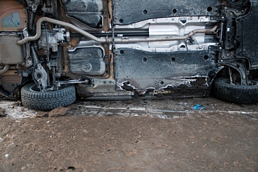 Начинающая водитель опрокинула иномарку в Кстовском районе