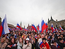 В митинге-концерте на Красной площади приняли участие 180 тыс. человек