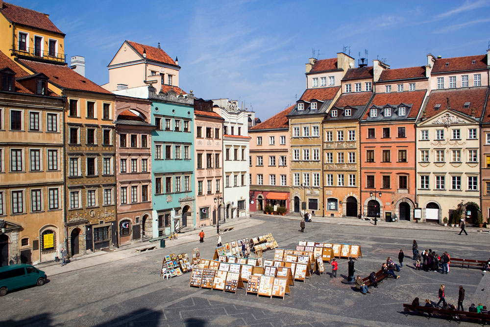 Рыночная площадь Старого города, Варшава, Польша, Европа