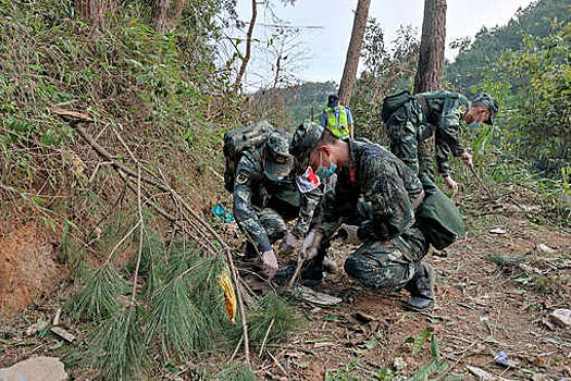 Спасатели не обнаружили тела пассажиров на месте крушения Boeing в Китае