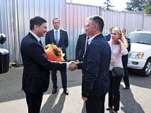 Президент ПМР прибыл в Абхазию на празднование Дня Победы