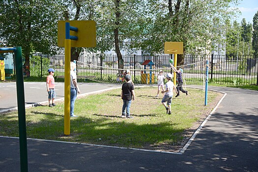 В детском саду № 196 в Оренбурге появились новые игровые площадки