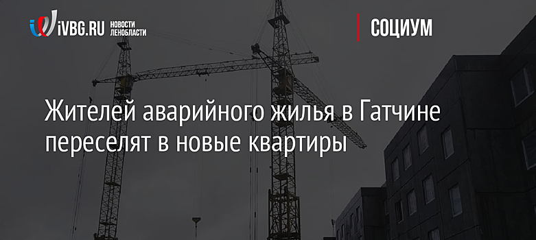Жителей аварийного жилья в Гатчине переселят в новые квартиры
