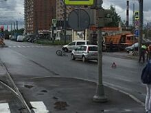 Водитель иномарки сбил велосипедиста в Невском районе