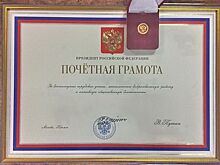Четверо врачей из Свердловской области награждены Почетными грамотами Президента Российской Федерации