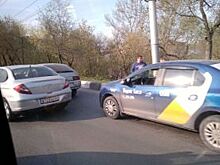 Из-за массового ДТП на "Стрелке" образовалась 8-бальная пробка