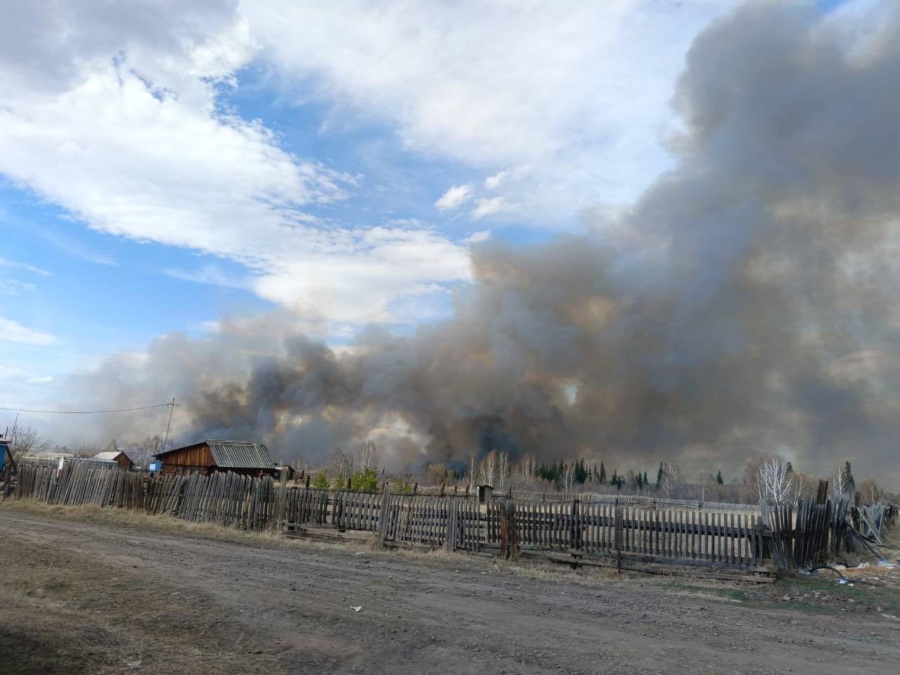 Жители Братска рассказали, что природный пожар не могут потушить из-за ветра