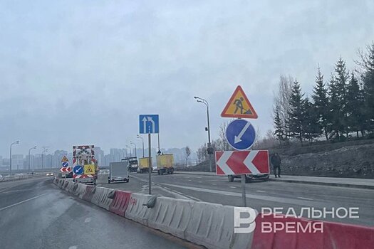 Второй пролет моста "Миллениум" в Казани закрыли на ремонт