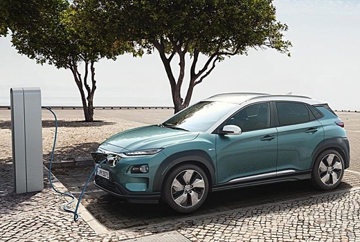 Электрический Hyundai Kona сгорел на зарядной станции