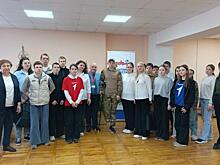 В Курской области ветеран СВО встретился со школьниками