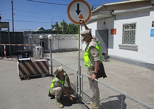Российские военные автоинспекторы провели акцию «Дорожный надзор» в Киргизии
