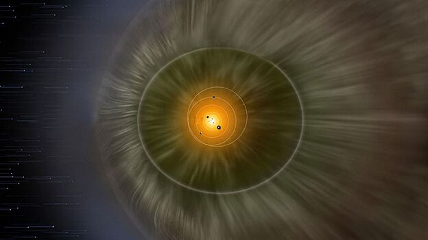 NASA обнаружило огромную сияющую «водородную стену» на краю Солнечной системы