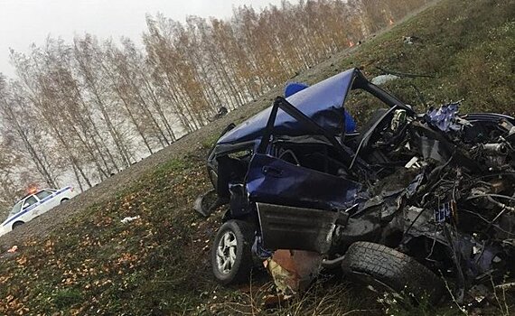 В Татарстане на трассе водитель Toyota погиб после столкновения с КАМАЗом