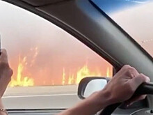 Федеральную трассу Пермь-Екатеринбург перекрыли из-за природного пожара