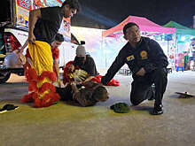 Тайские полицейские переоделись в костюмы львов и поймали подозреваемого