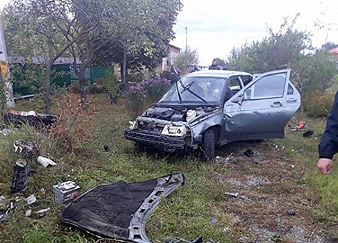 В Сапожке перевернулась «десятка»