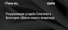 Разрушающая усадьба Елисеева в Белогорке обрела нового владельца