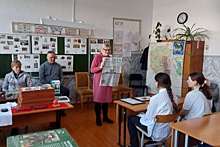 В музее кузбасской школы проходят уроки мужества