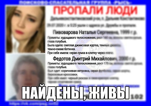 Молодых людей, пропавших в Дальнем Константинове, нашли живыми