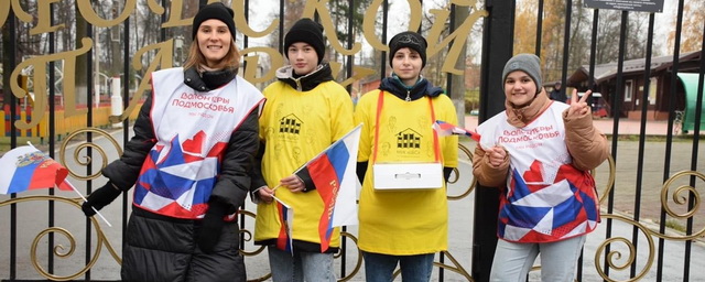 Волонтеры провели на улицах Павловского Посада акцию «Триколор»