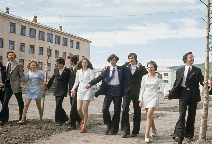 Комсомольцы поселка Билибино, 1975 год