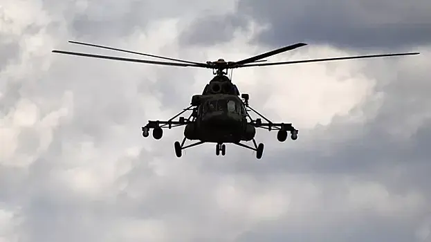 В Бишкеке упал военный вертолет Ми-8