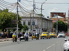 По центру Рязани проехались раритетные автомобили ГАИ