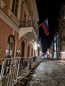 Delfi: российское посольство в Таллине забросал яйцами Аркадий Бабченко*