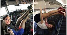 Как развлекаются стюардессы в самолетах