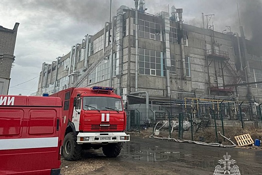 В Дзержинске 125 человек эвакуировали из-за крупного пожара в промзоне