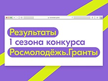 Подведены итоги 1 сезона конкурса Росмолодёжь.Гранты