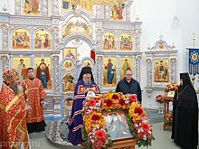 Еписком Митрофан совершил чин освящения храма в честь Трубчевской иконы Божией Матери в селе Сканово