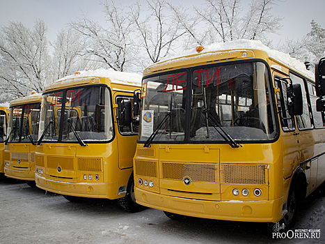 В школы Оренбуржья передали 34 новых автобуса