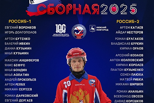 Сборная России по хоккею с мячом проведет тренировочный сбор в Нижнем Новгороде