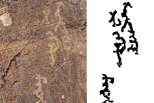 В Киргизии обнаружили наскальные рисунки с тысячелетними надписями